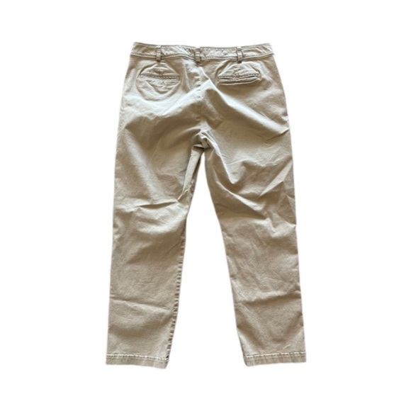 Talbots Signature Beige Khaki Straight Leg Mid Rise Pants Women’s 14 - Picture 2 of 11